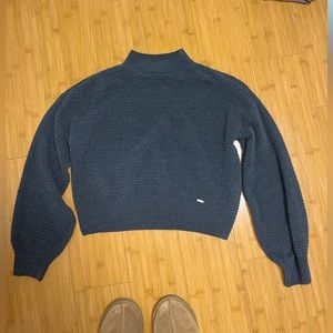 Small Grey Hollister Cropped Sweater